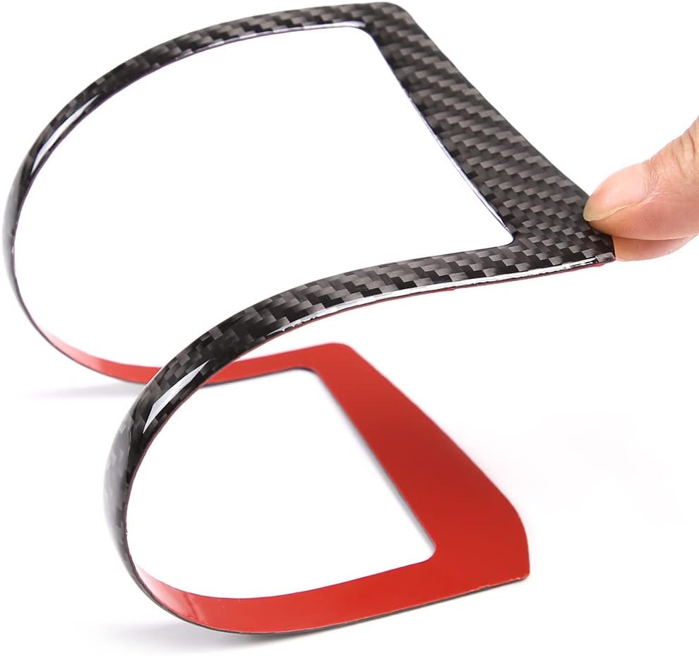Adhesivo para consola central de automóvil, pantalla de navegación GPS, decoración de fibra de carbono suave real, compatible con Toyota Supra GR