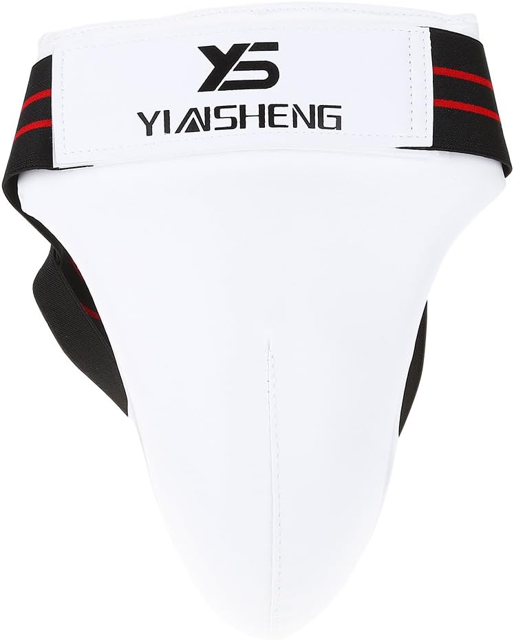 Vbestlife Protectores de ingle de Taekwondo, protección pélvica para hombre, protección pélvica para cintura de ingle, protector abdominal de
