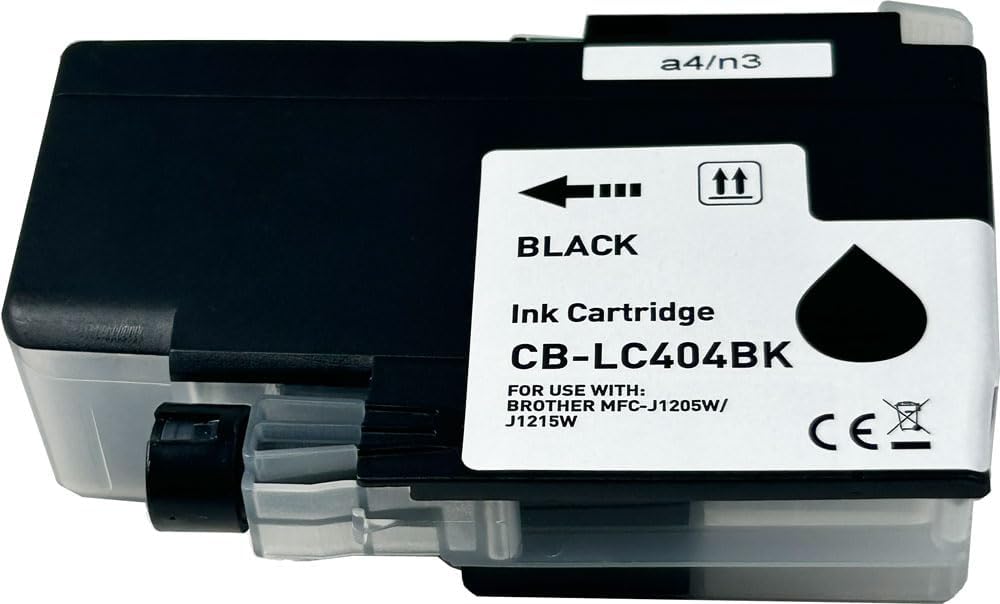 OCProducts – Cartucho de tinta de repuesto compatible para Brother LC404, negro, para DCP-J1200 MFC-J1205W MFC-J1215W