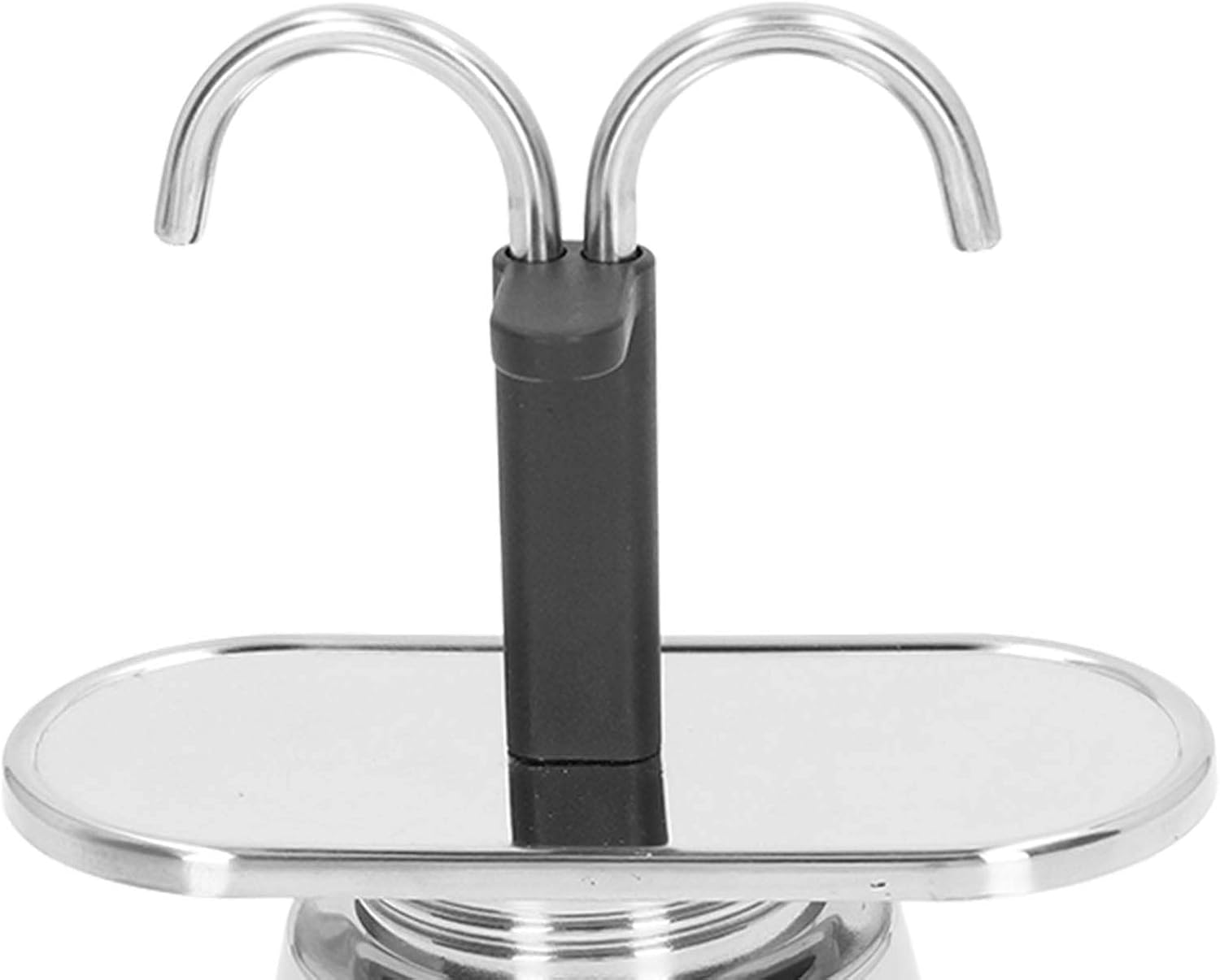 TOPINCN Olla de moka de doble tubo de 3.4 fl oz, cafetera cubana para hacer expresos, capuchino y café con leche, tazas y tazas de té, tazas y