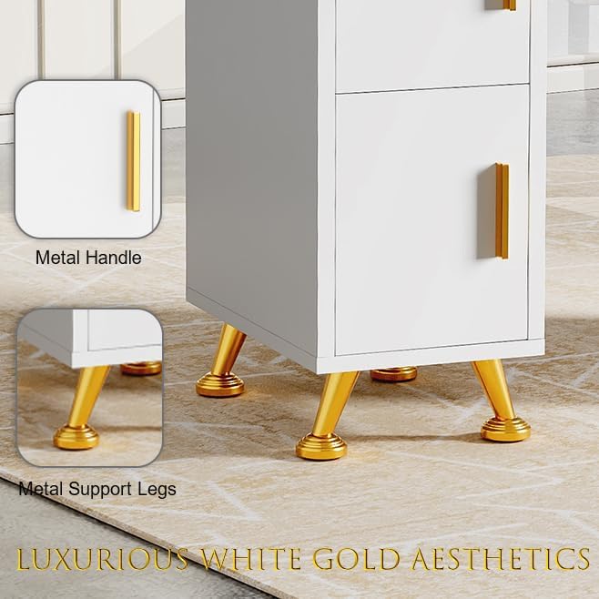 Hicomony Mesa de uñas blanca para tecnología de uñas, mesa de manicura con reposabrazos, colector de polvo de uñas, resistente a acetona, mesa de