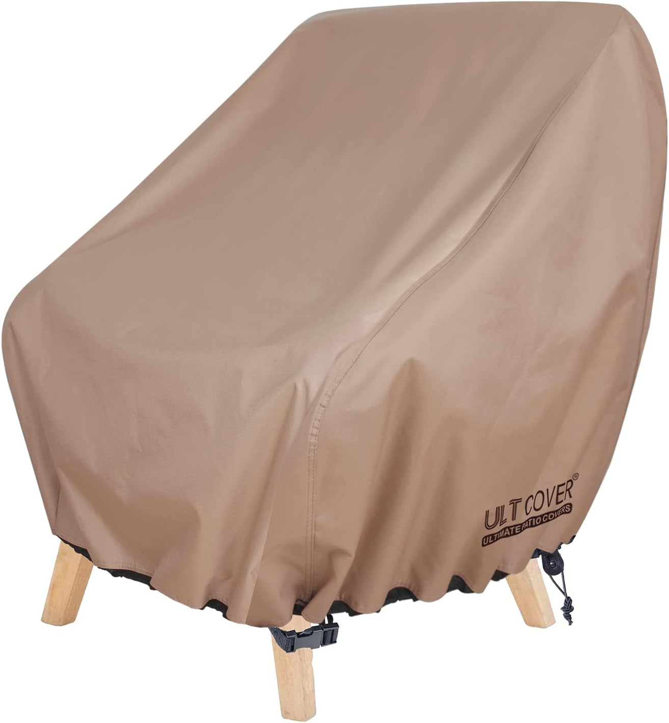 ULTCOVER Funda impermeable para silla de patio  Funda para silla de césped individual para asiento profundo para exteriores que se adapta a hasta 35