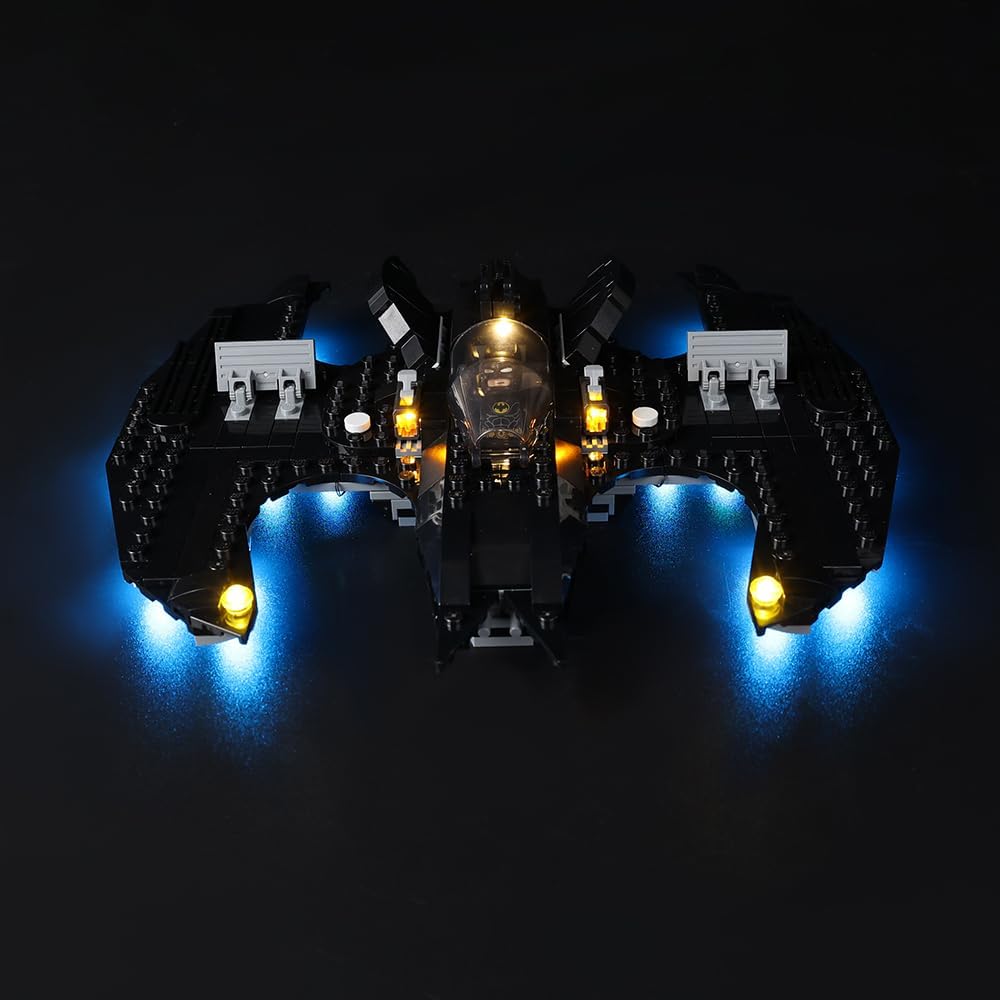 Kyglaring Kit de iluminación LED (sin modelo) diseñado para Lego DC Batwing Batman vs The Joker 76265 DC Super Hero Model Kit de construcción – sin