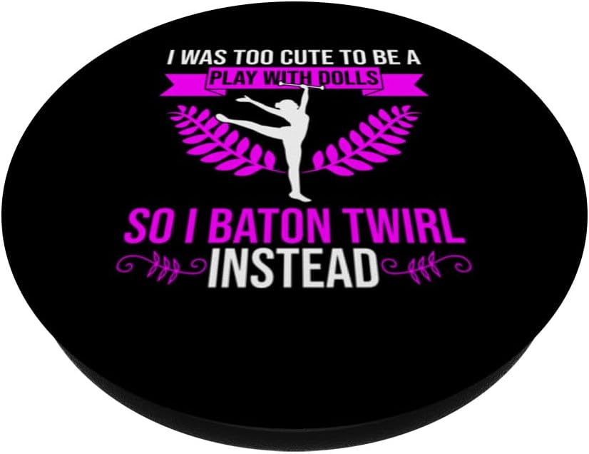 Majorette – Diseño de animadora para Baton Twirler PopSockets Standard PopGrip