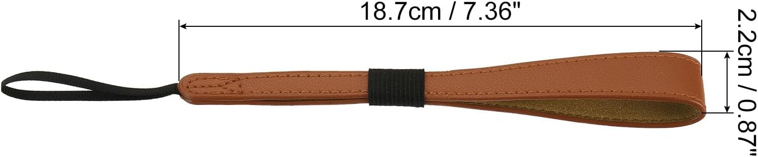 PATIKIL Correas de muñeca para cámara, correa de muñeca ajustable de cuero sintético para cámara digital DSLR
