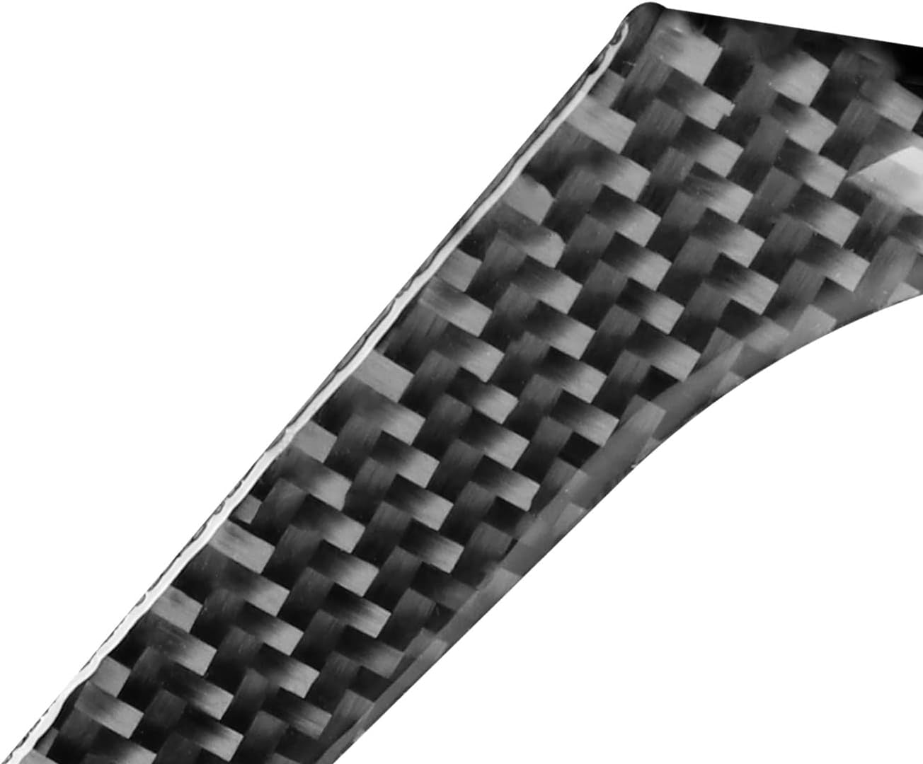 Calcomanía de fibra de carbono suave real para volante de control de botón, decoración interior de automóvil, compatible con Camaro 2012 2013 2014