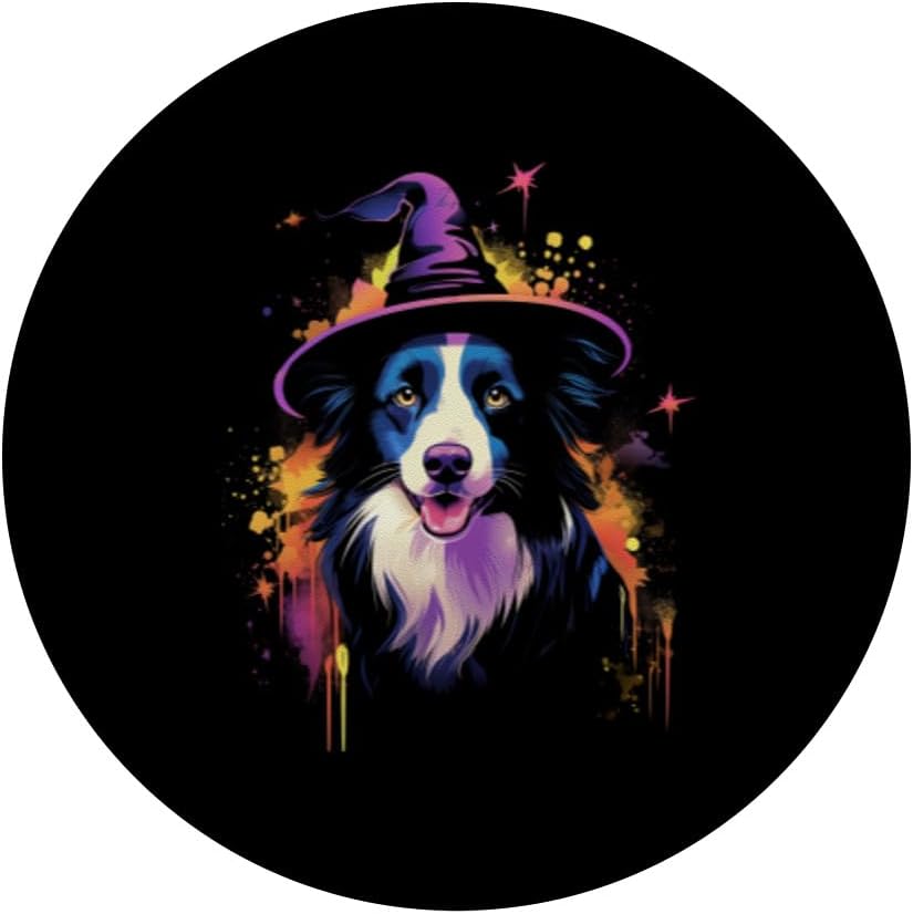 Border Collie Halloween Dog Pet Owner PopSockets Standard PopGrip