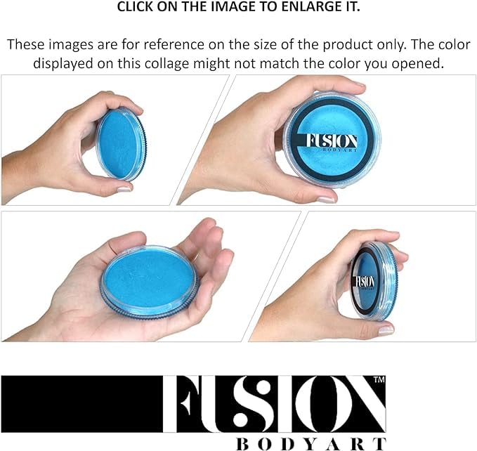 Fusion Body Art Pintura facial Pro Parafina blanca (1.26 onzas), calidad profesional activada por agua para la cara y el cuerpo, suministros de