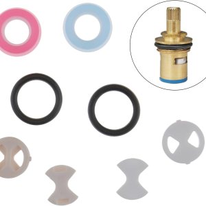 Micro Traders 8 unids disco de cerámica arandela de silicio inserto giro accesorios de reemplazo de herramientas para 12 “cuarto de vuelta cartuchos Micro Traders 8 unids disco de cerámica arandela de silicio inserto giro accesorios de reemplazo de herramientas para 12 “cuarto de vuelta cartuchos