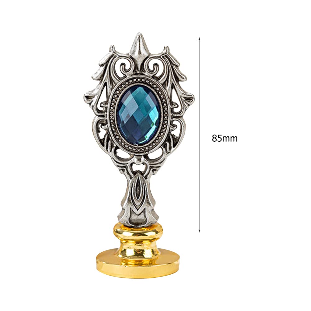AZURAOKEY Sello de cera mango de repuesto de metal solo bronce para sellos de sellado de cera TA, cabeza de cobre extraíble de 0.335 in de diámetro