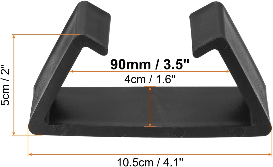 PATIKIL Clips para muebles de patio, paquete de 16 abrazaderas de sofá con hebilla fija de mimbre para sillas de ratán para exteriores, color negro