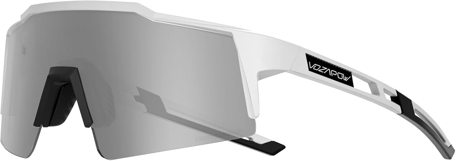 Polarized Sports Sunglasses 4 lenses, Cycling Sunglasses for Men Women Youth, Driving, Running, Baseball