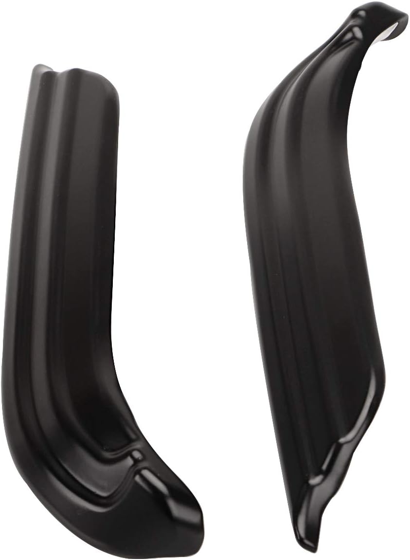 Bid4ze Fundas negras para brazo oscilante con listones para motocicleta, ABS, compatibles con Harley Touring Road King, Electra Glide, Road Glide,
