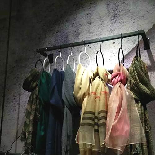 Organizador de ganchos para cinturónbufanda para armario, 8 piezas antideslizantes grandes para bufandas, exhibición de chales de invierno,