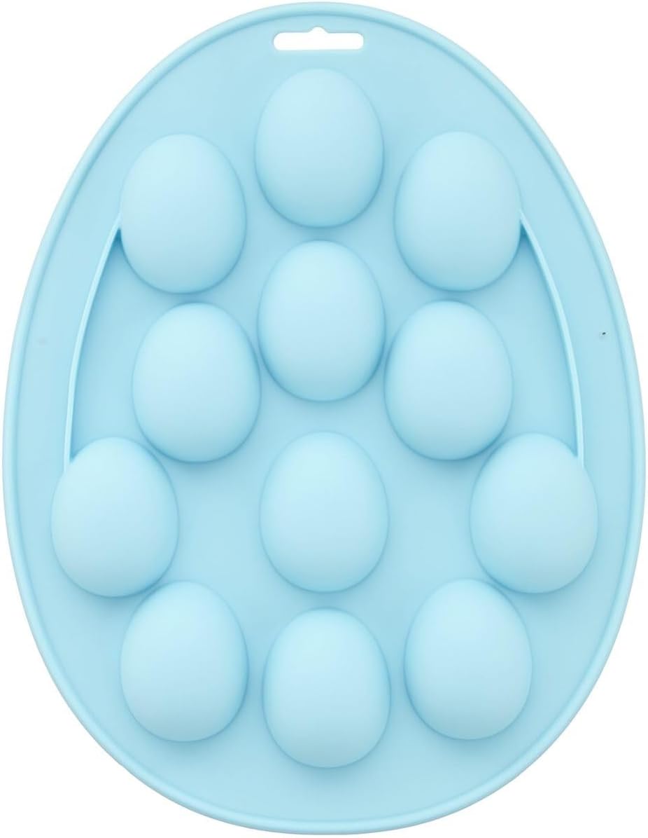 Wilton Molde de silicona en forma de huevo de Pascua