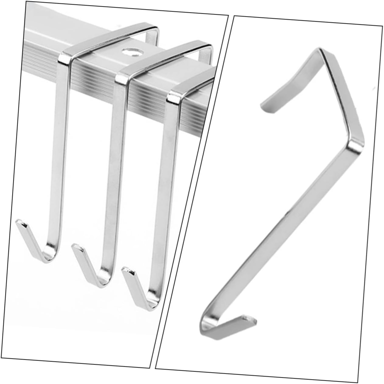 STOBAZA Ganchos de metal para colgar sobre la puerta, 30 ganchos de metal para colgar en forma de S, ganchos para colgar sombreros, ganchos para