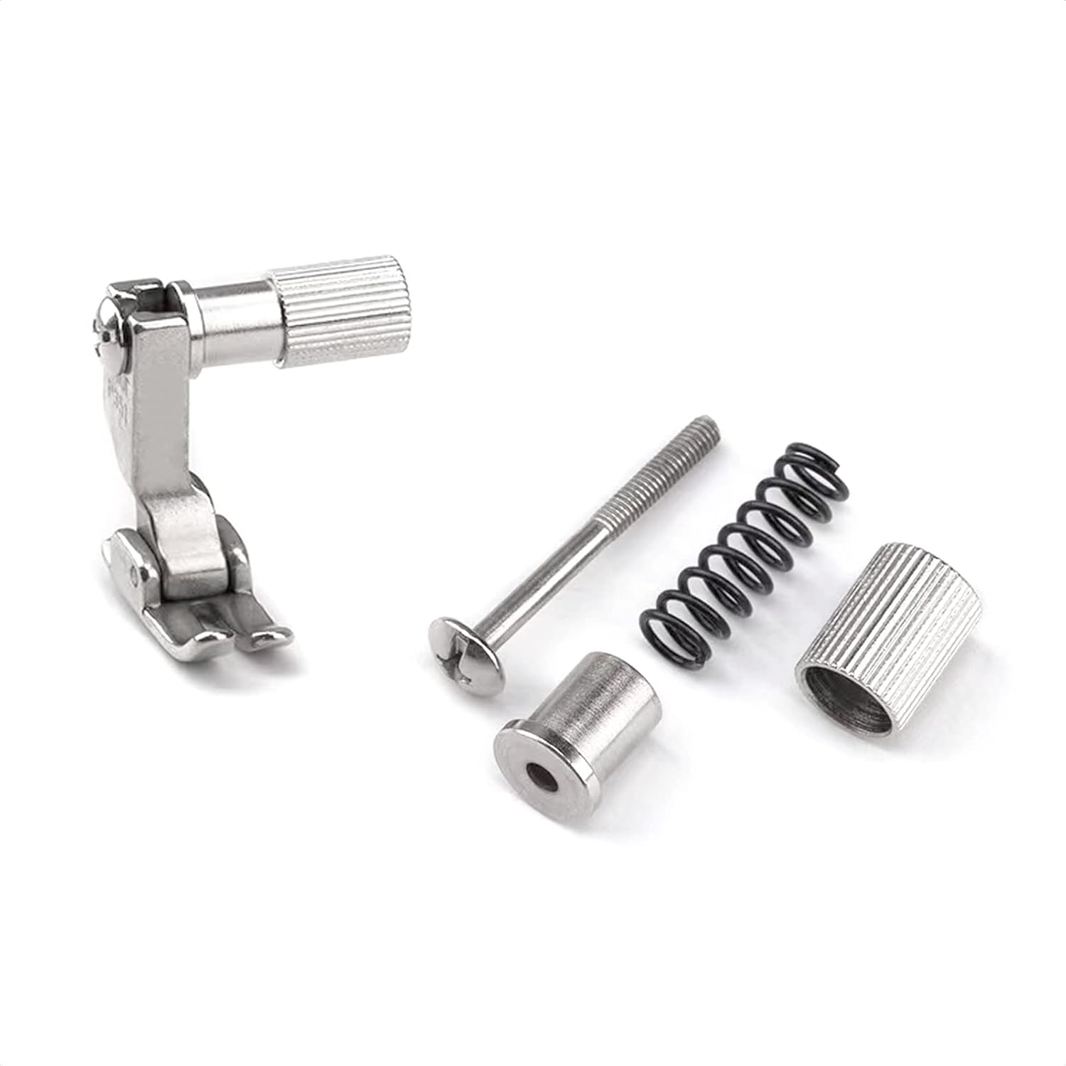 2 piezas de abrazadera de pie de resorte máquina de coser aguja prensatelas cambio rápido tornillos abrazaderas accesorio ajustable