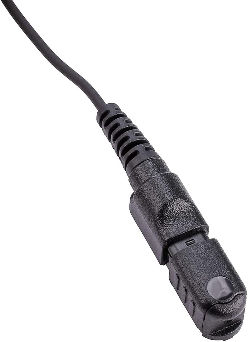 POFENAL XPR 3500e XPR3300e Auricular extensible de un solo cable Walkie Talkie compatible con XPR3500 XPR3300 con micrófono PTT en forma de G
