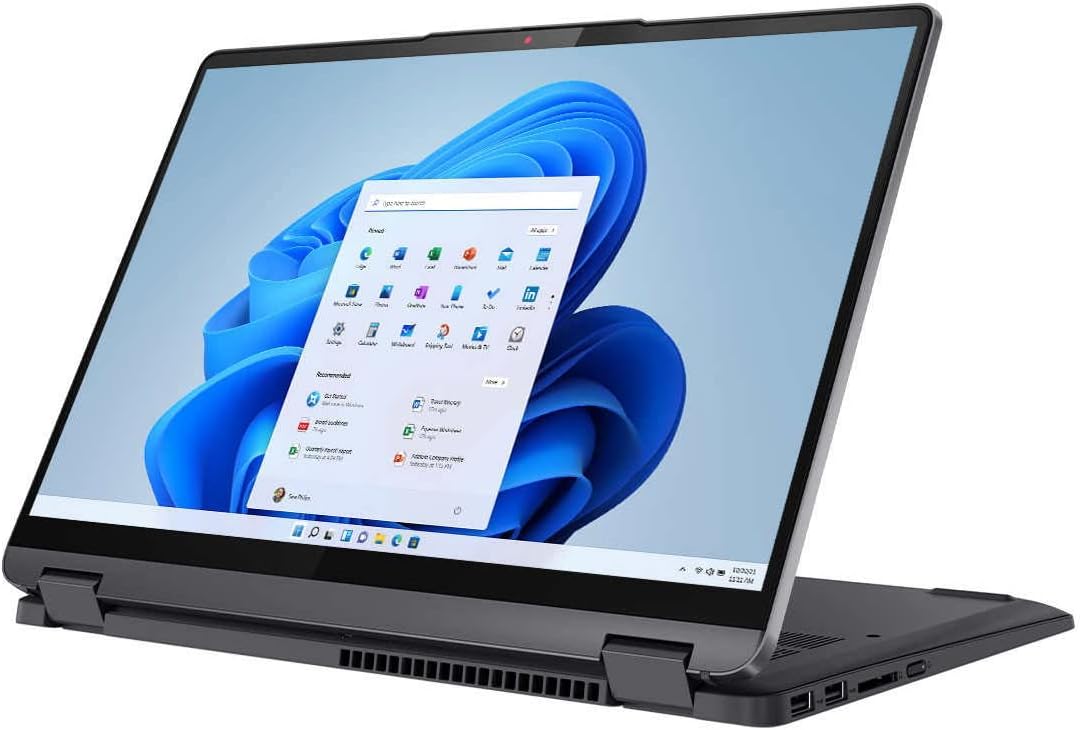 Lenovo IdeaPad Flex 5 2 en 1 portátil, AMD 8-Core Ryzen 7 5700U, pantalla táctil IPS 2.2K de 14 pulgadas, gráficos AMD Radeon, 16 GB LPDDR4 512 GB