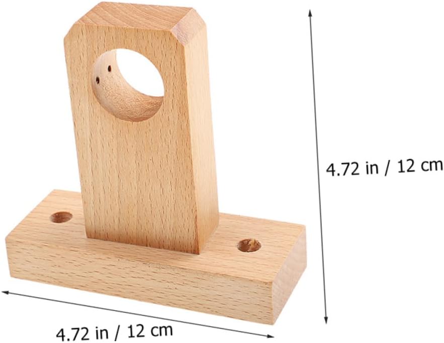 DOITOOL Soporte de cortina de cocina, soporte de cortina de madera pesada, soportes de barra de soporte para ventana, ganchos de pared para