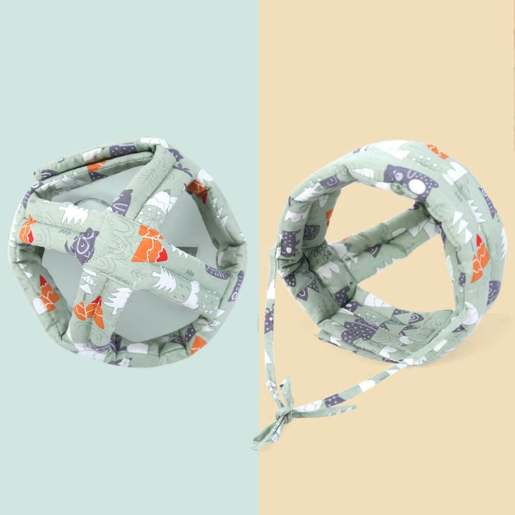 Casco de bebé para gatear caminando, protector de cabeza de bebé, lindo verano, transpirable, ajustable, protección de cabeza para bebé, sin golpes