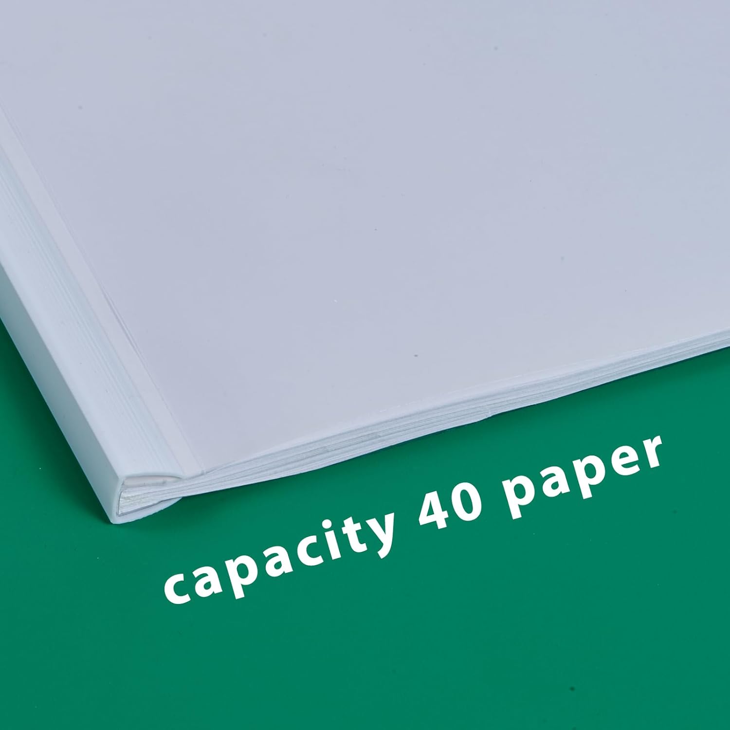 Paquete de 20 portadas transparentes para informes con barras deslizantes, 0.354 in (capacidad de 40 hojas), carpetas de archivos de barra