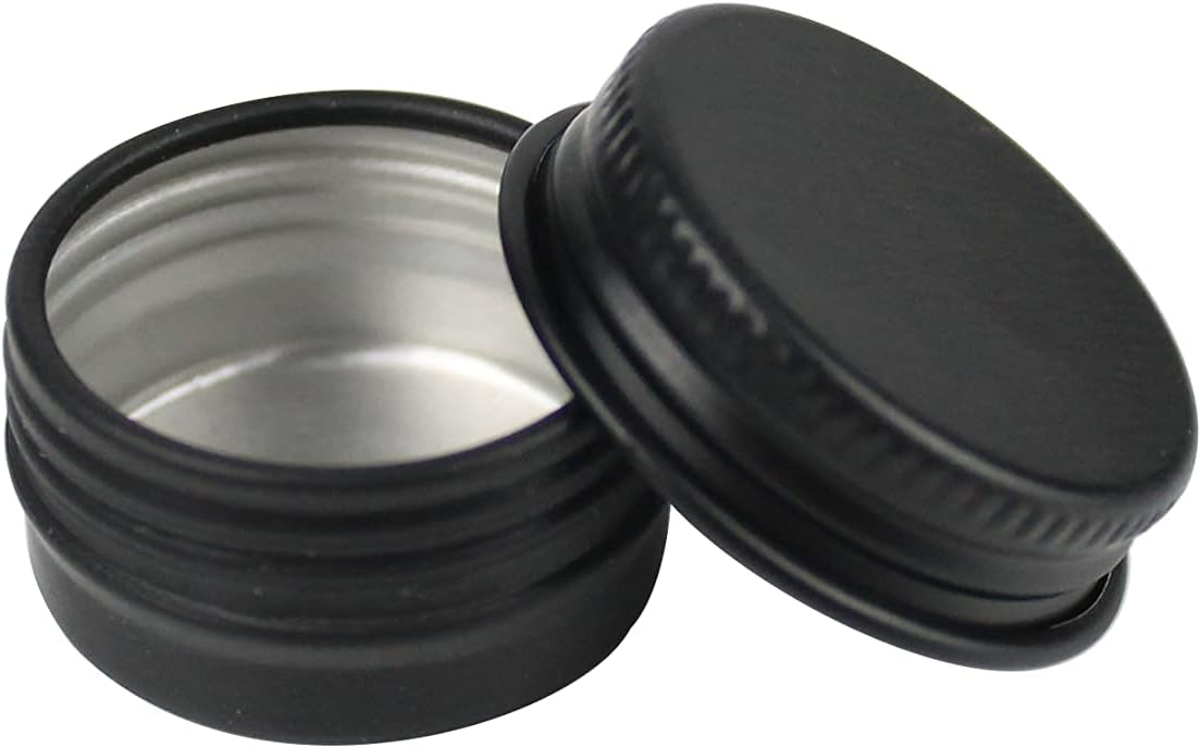Latas redondas vacías de aluminio de metal de 0.18 oz0.2 fl oz, recipientes sellados para bálsamo labial, cosméticos, velas, salvamento, maquillaje,