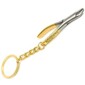 Llavero de pinzas dentales con mango dorado – AAProTools Llavero de pinzas dentales con mango dorado – AAProTools