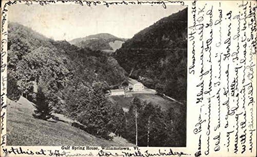 Gulf Spring House Williamstown, Vermont VT Original Antique Postcard 1906