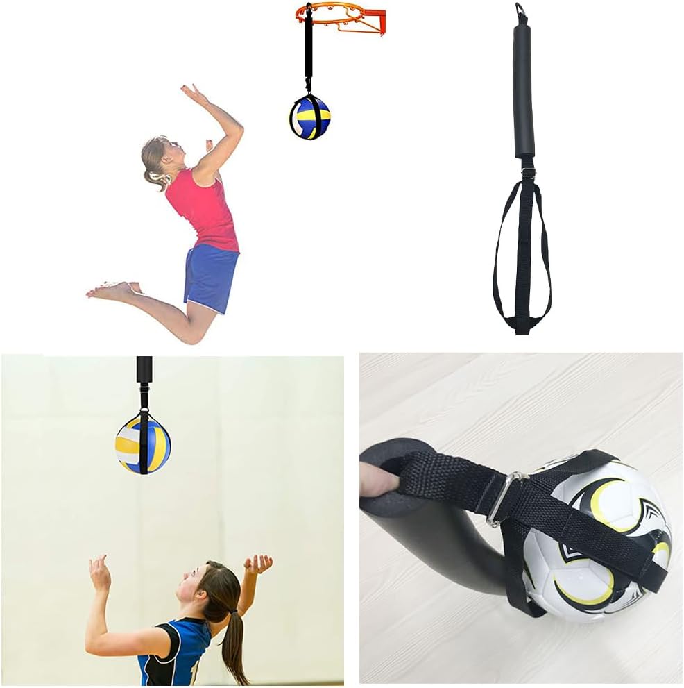 Tobefore Entrenador de picos de voleibol, sistema de entrenamiento de púas de voleibol para aro de baloncesto, entrenamiento mejora el servicio,