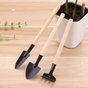 Pala de mano de jardinería pequeña, 3 piezas, palas de jardín, trasplantadora, ligera, cómoda, mango ergonómico, juego de herramientas de jardinería Pala de mano de jardinería pequeña, 3 piezas, palas de jardín, trasplantadora, ligera, cómoda, mango ergonómico, juego de herramientas de jardinería