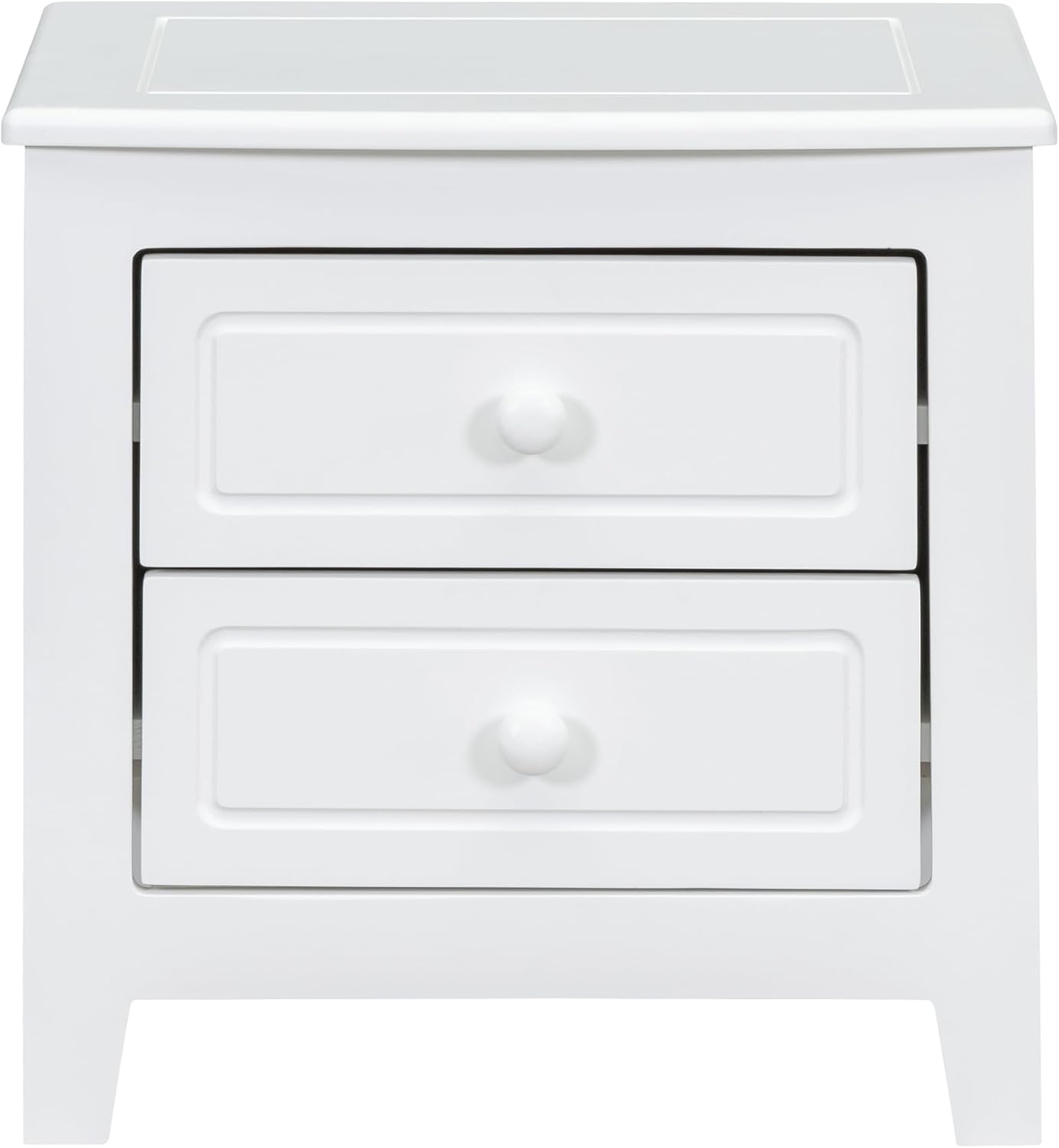 JIJIWANG Mesita de noche moderna con 2 cajones, mesa auxiliar con diseño clásico de madera para dormitorio, sala de estar, sofá, entrada, pasillo,