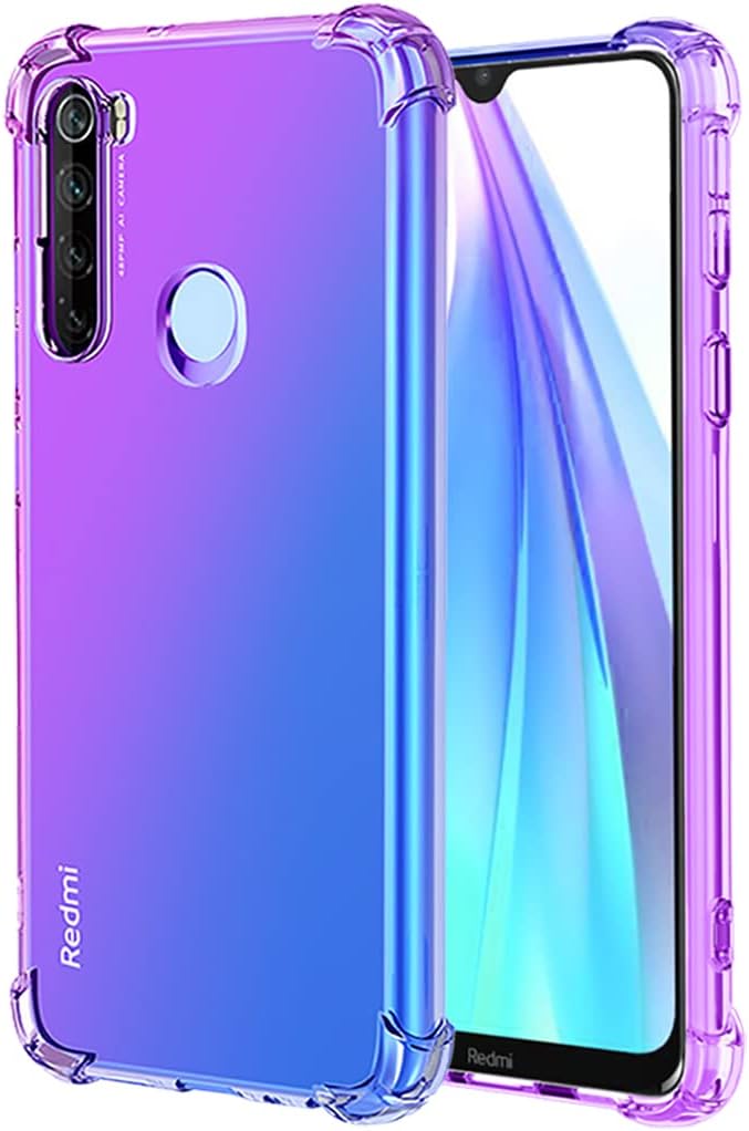 Para Redmi Note 8 (20192021) M1908C3JH M1908C3JGG Caso, lindo gradiente claro delgado a prueba de golpes suave flexible TPU cubierta protectora para