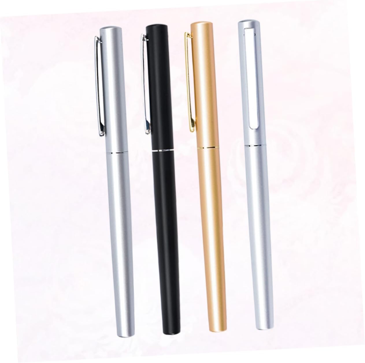 Ciieeo Pluma de gel de metal Pluma de gel 4pcs Pluma de publicidad Pluma de negocios Papelería de gel Pluma Papelería