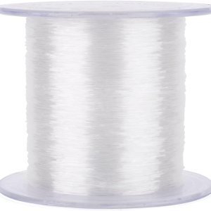 Pandahall – Hilo elástico transparente (524.9 ftrollo, 0.024 in, para joyería, para hacer pulseras, collares y pulseras) Pandahall – Hilo elástico transparente (524.9 ftrollo, 0.024 in, para joyería, para hacer pulseras, collares y pulseras)