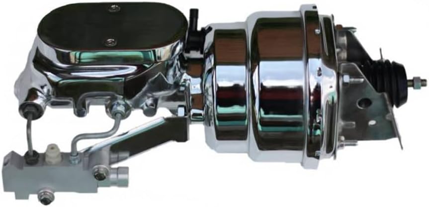 LEED BRAKES Amplificador de potencia dual de 7 pulgadas, 1-18 pulgadas de diámetro plano superior maestro, válvula de montaje lateral, discodisco
