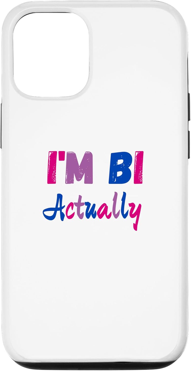 Funda estética LGBTQ para iPhone 1212 Pro I’m Bi Really Flag Color Bi Pride