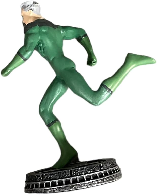 Eaglemoss Marvel Chess Collection Quicksilver – Peón de resina metálica esculpido a mano sin plomo con historia de fondo y revista Storyline Recap