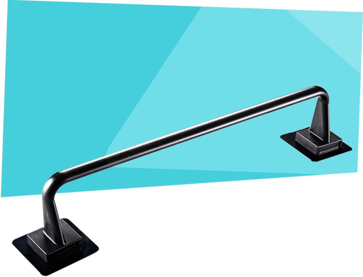 DOITOOL Toallero negro para toallas de baño, soporte para tapa de cacerola, toallero para bar, organizador de toallas sin dejar rastro, toallero de