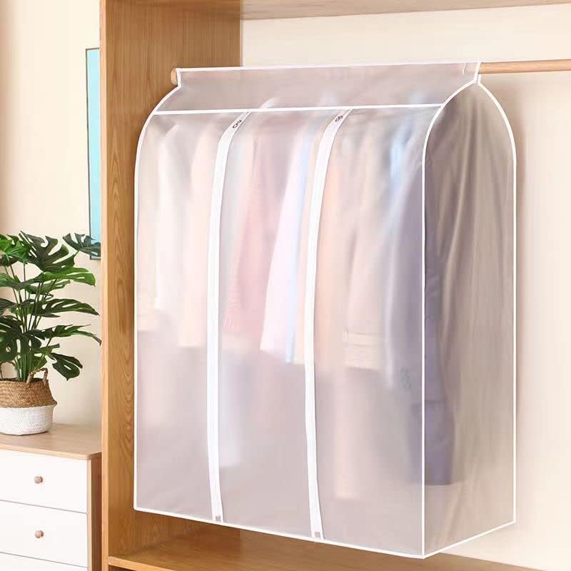 Funda de ropa con cremallera 3D, impermeable, para almacenamiento, armario, traje, perchas, funda para ropa, bolsa para colgar