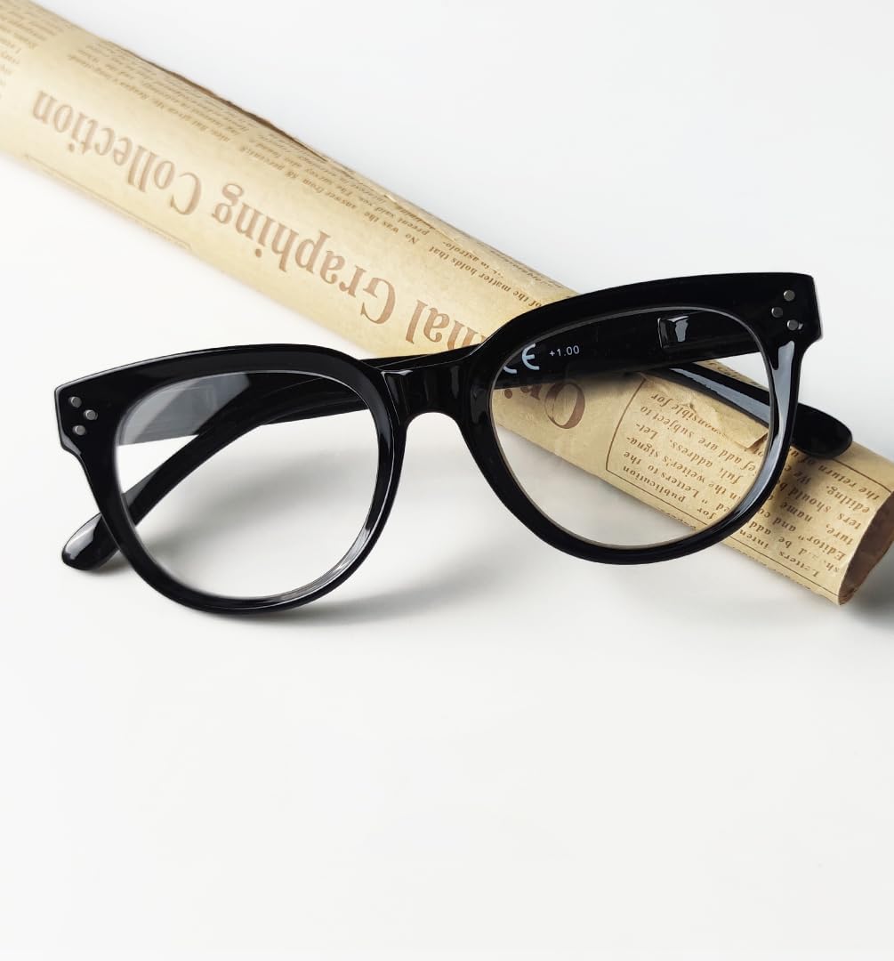Eyekepper Gafas de lectura gruesas y resistentes para mujer, con 4 paquetes