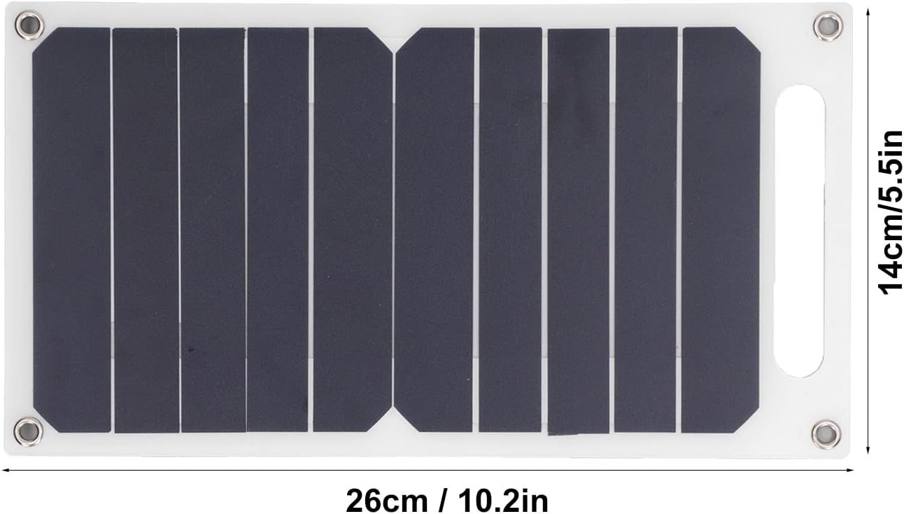 Panel solar Tablero de carga de teléfono móvil 5V 6W Cargador de energía solar de verano al aire libre Pequeño con cargador de teléfono celular