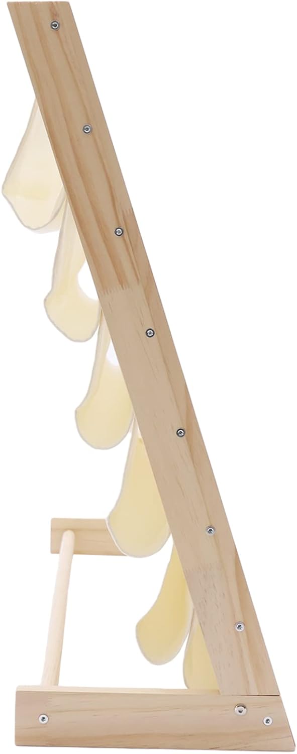 Fetcoi Estantería para niños, organizador de estantería para niños, 6 eslingas para dormitorio, sala de juegos, almacenamiento de juguetes, 29.5 x