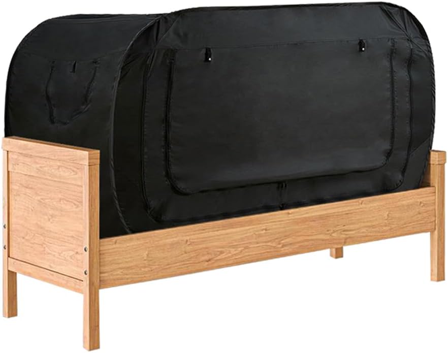 HFYJ – Tienda de campaña desplegable para cama de privacidad, relajación sin mosquitos y comodidad transpirable con grandes entradas de malla doble