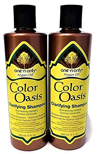 One ‘n Only Argan Oil Color Oasis Champú clarificante – 12oz cada uno – 2paquete