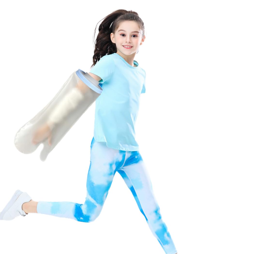 KT3210 – Fundas de ducha impermeables para brazo completo para jóvenes y adolescentes, protector de ducha de brazo para adolescentes, protección