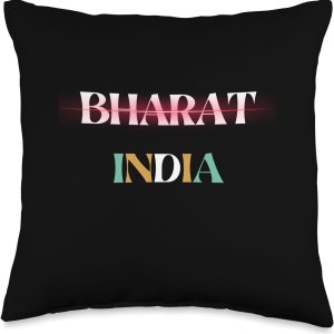 Bharat India Throw Pillow, 16×16, Multicolor Bharat India Throw Pillow, 16×16, Multicolor