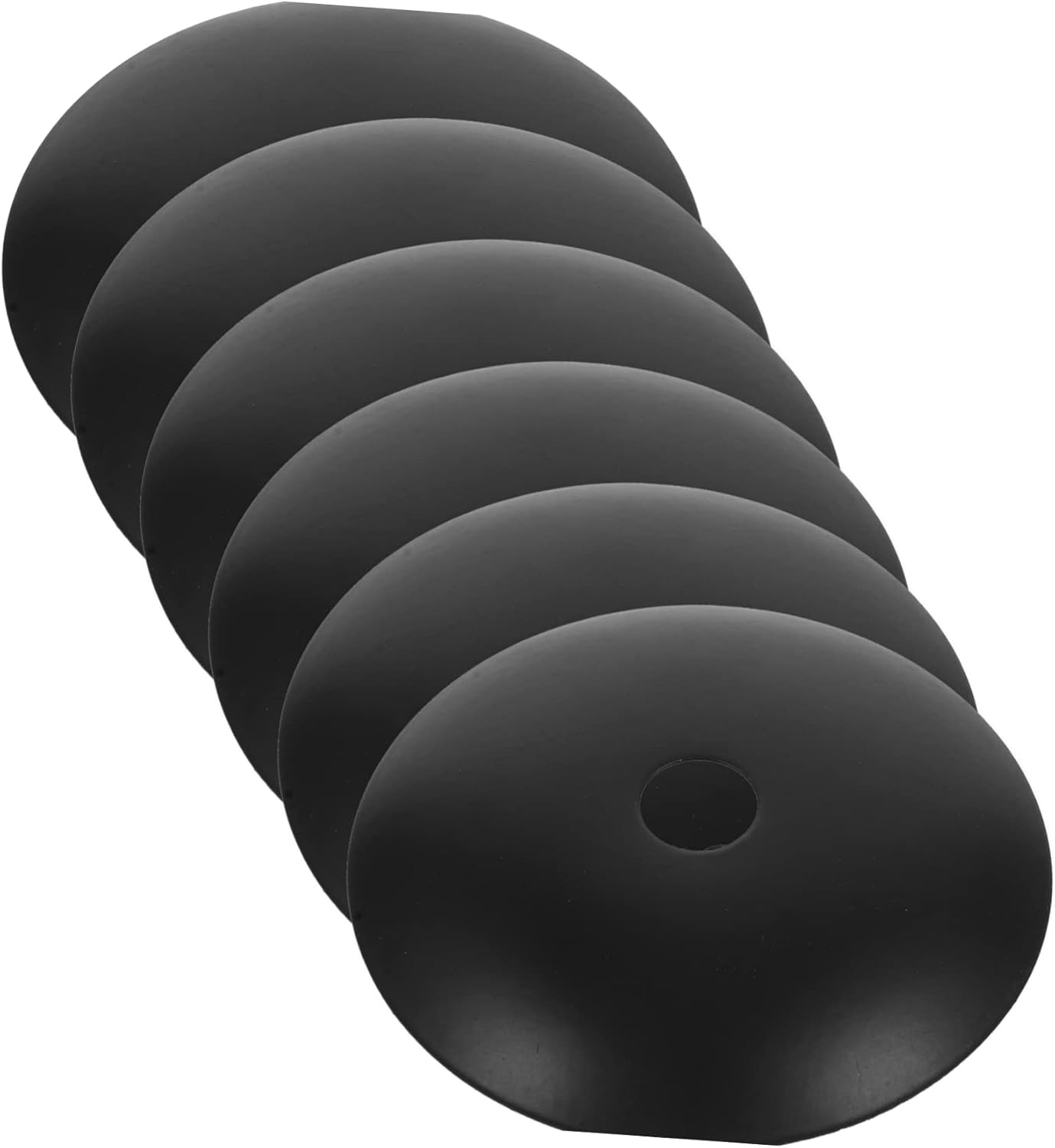 LIFKOME Bandeja base de lámpara de araña de 6 uds. Pantalla de lámpara de techo Placas de toldo de luz colgante, cubierta de placa de luz colgante,