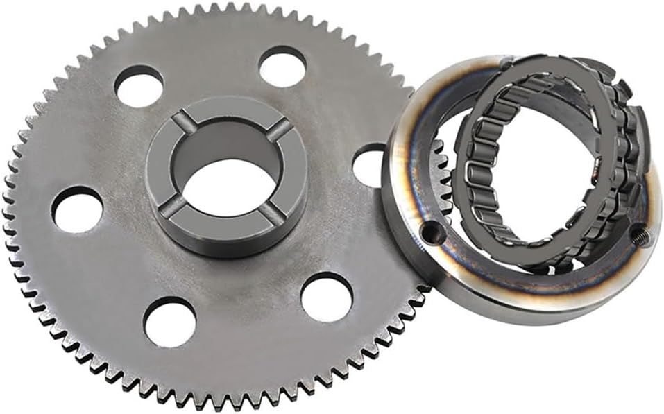 Motorcycle One Way Bearing Starter Clutch Gear Assy for Yamaha MT03 MT-03 XT660R 25KW XT660X XT660Z Tenere Assembly Parts (Color  One Way Bearing)