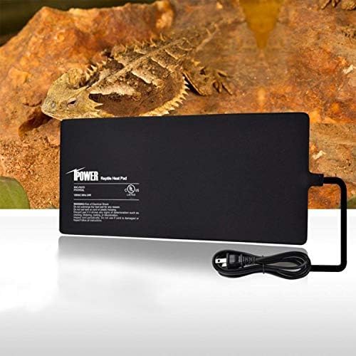 IPower Almohadilla de calor para reptiles de 4 W8 W16 W24 W, calentador de terrario debajo del tanque, alfombrilla térmica y controlador de